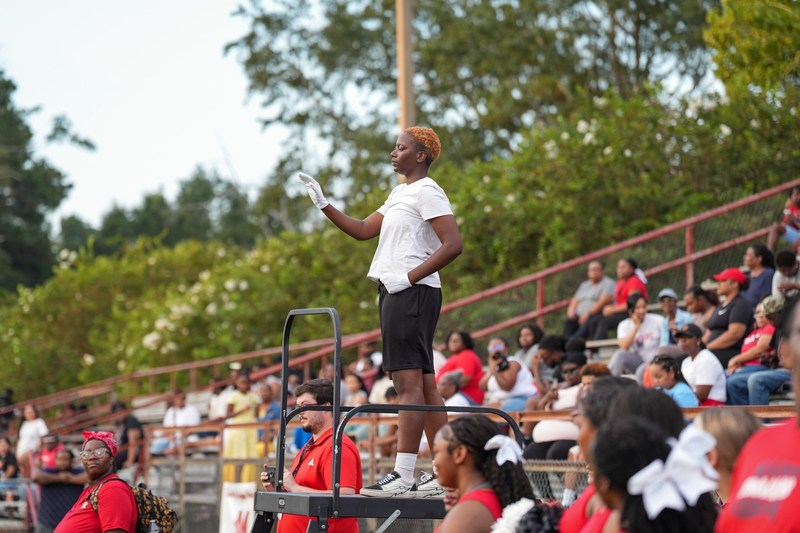Drum major conducting 
