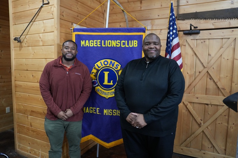 Superintendent Dr. Robert Sanders and Marlan Jones