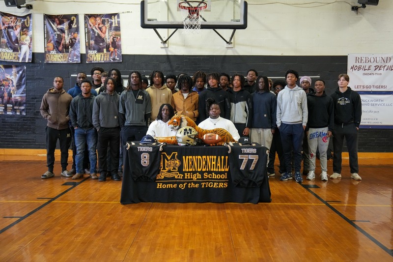 Henry Funches, Mikel McCray, and Mendenhall High School Football team