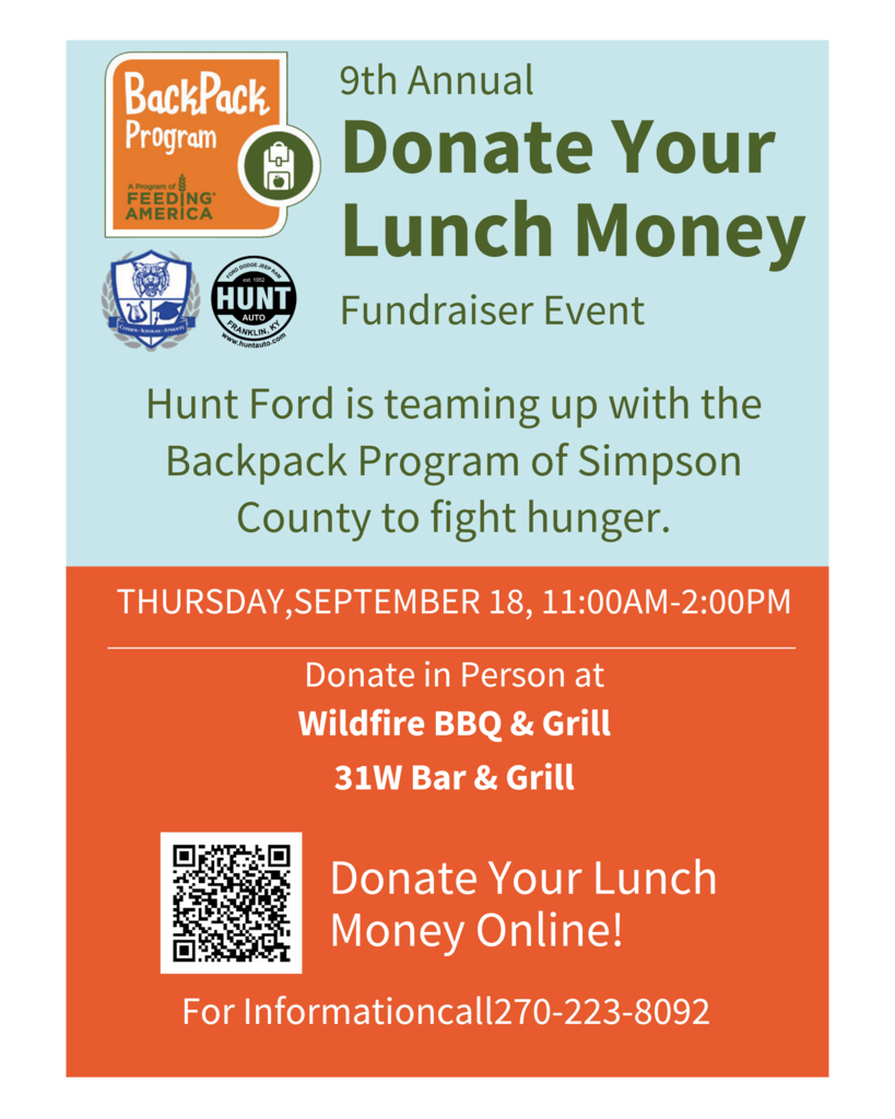 2025 Donate Your Lunch Money Flyer Instagram