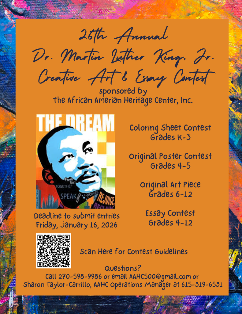 26th Annual Dr Martin Luther King, Jr. Art and Essay Contest