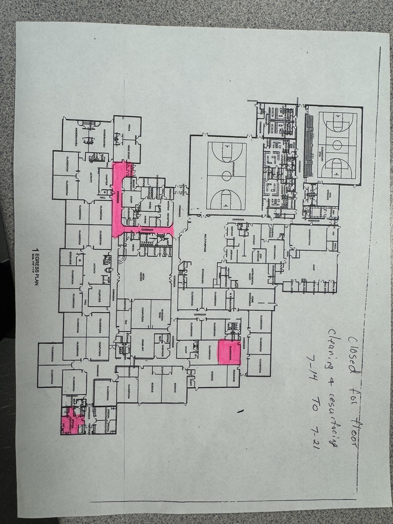 Area in pink will be closed this week