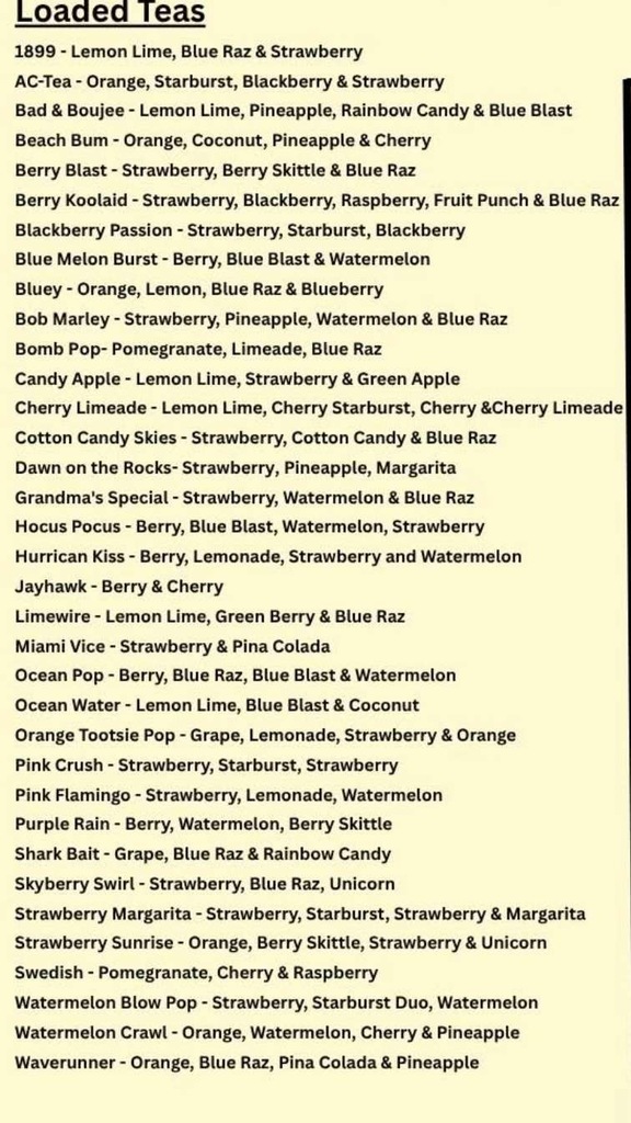 Tea Menu 2