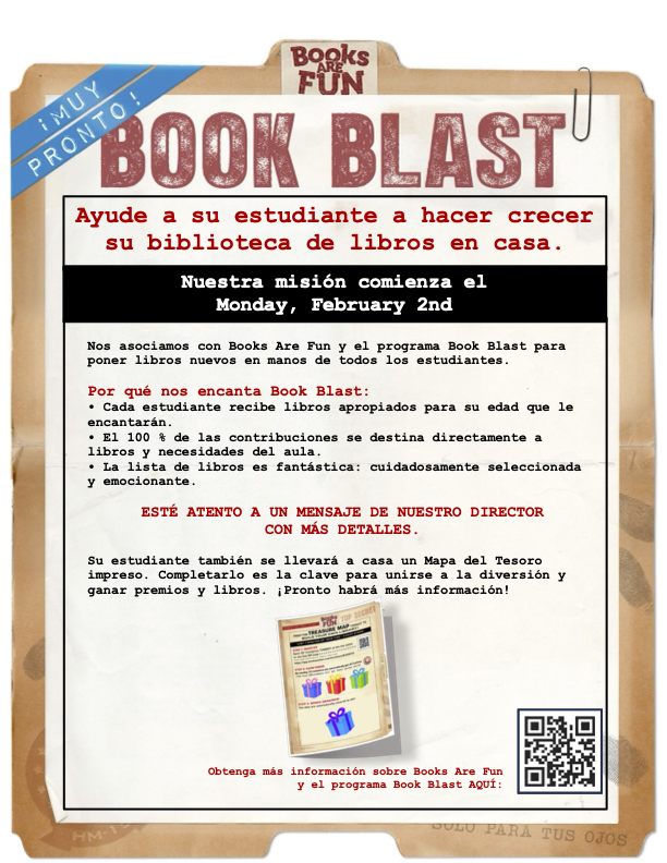 Book Blast Flyer - Spanish