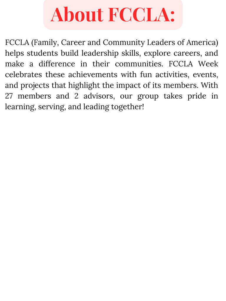 FCCLA week