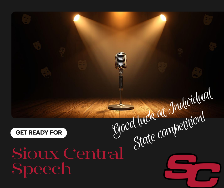 Good luck to State Speech