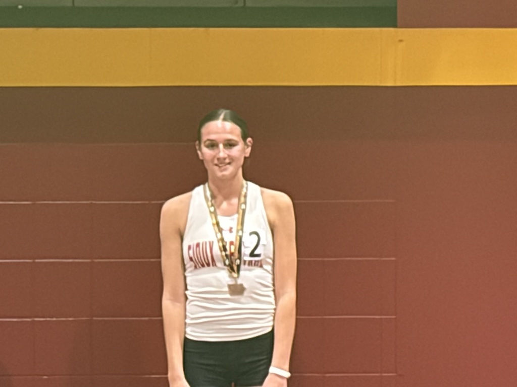 Sage showing off her hardware.