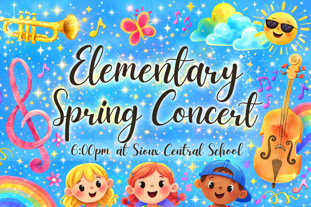 elementary spring concert flyer