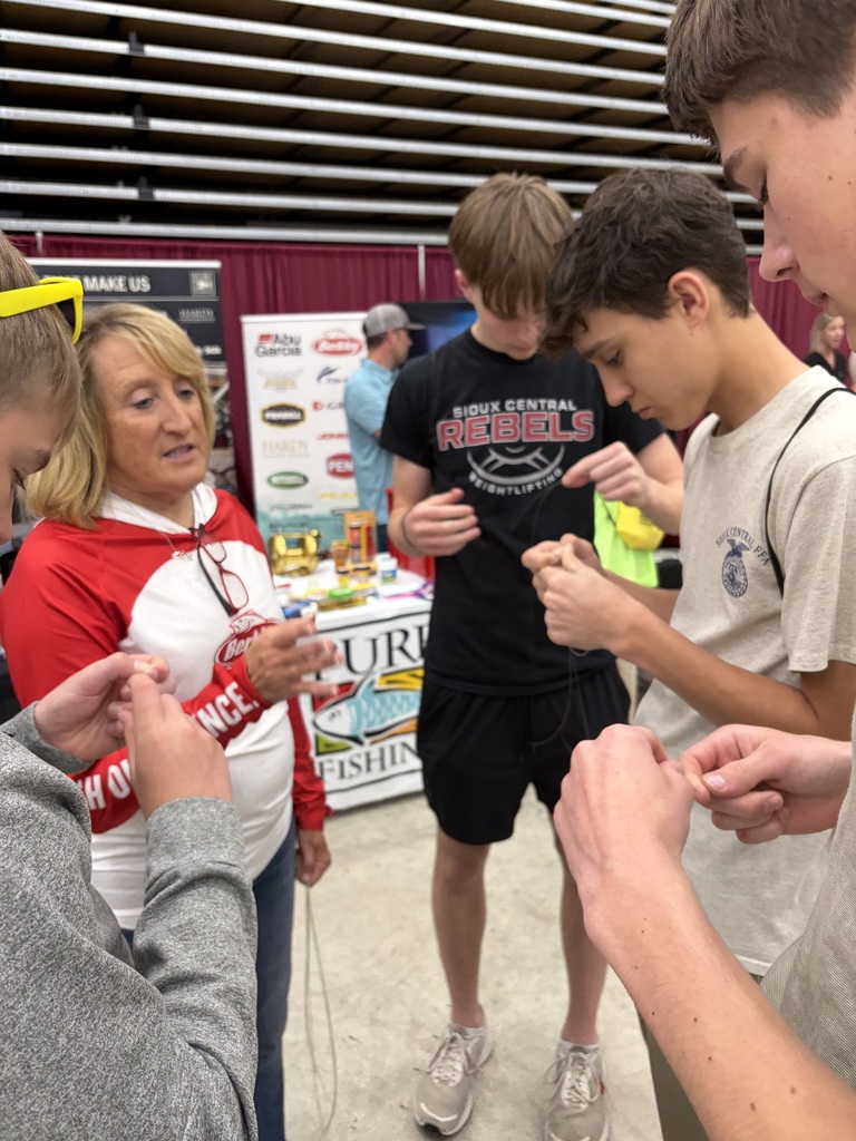students learning about careers at Pure Fishing