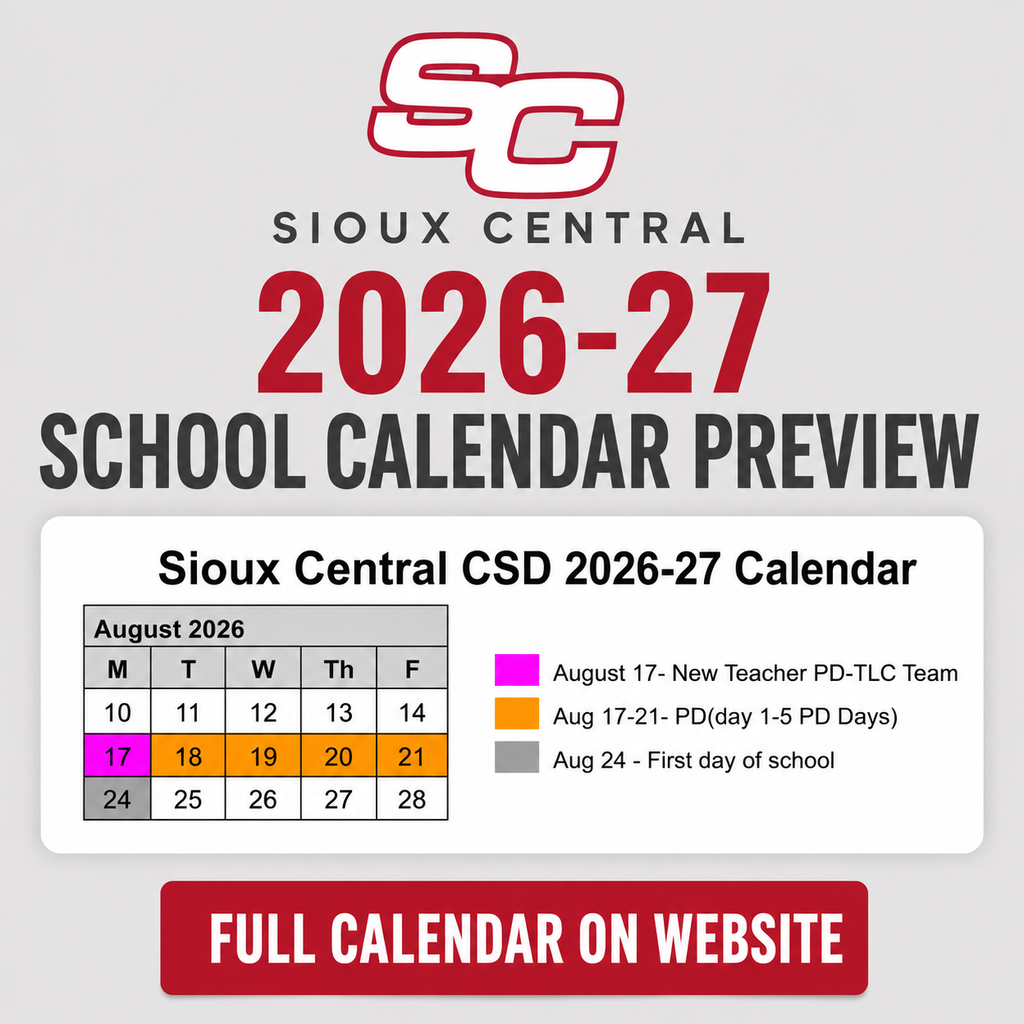 school calendar preview for 26-27 year