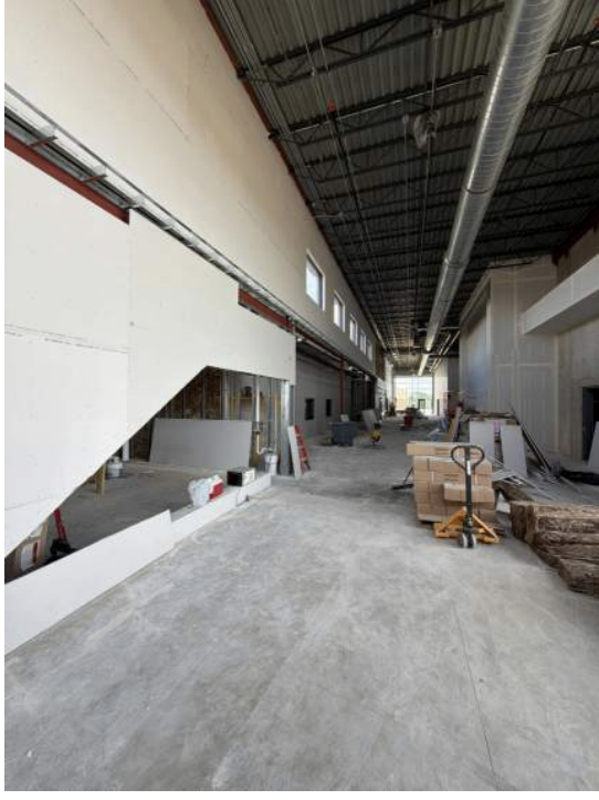 Commons area outside of the classrooms and auditorium