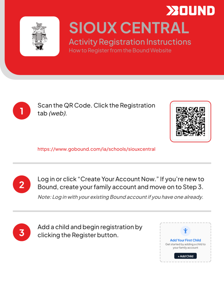 instructions for bound signup for athletics