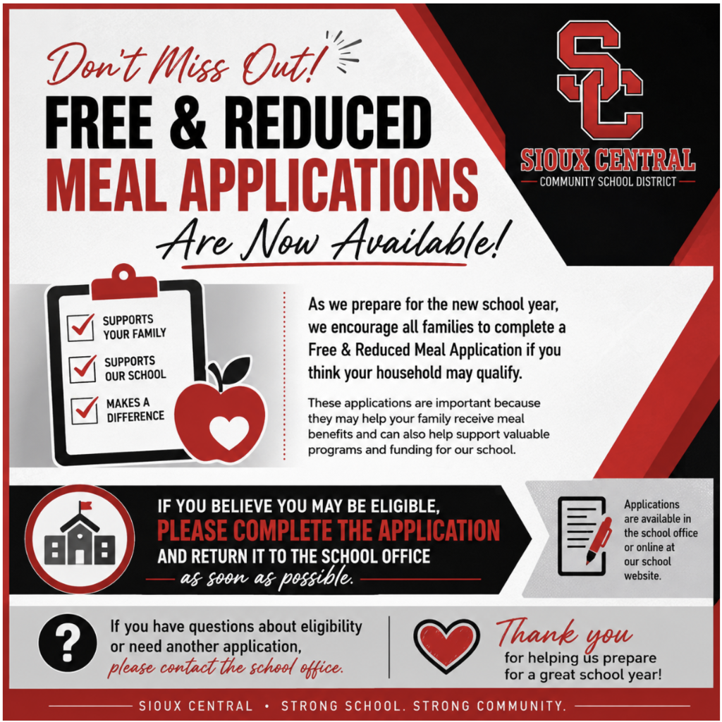 free and reduced meals information