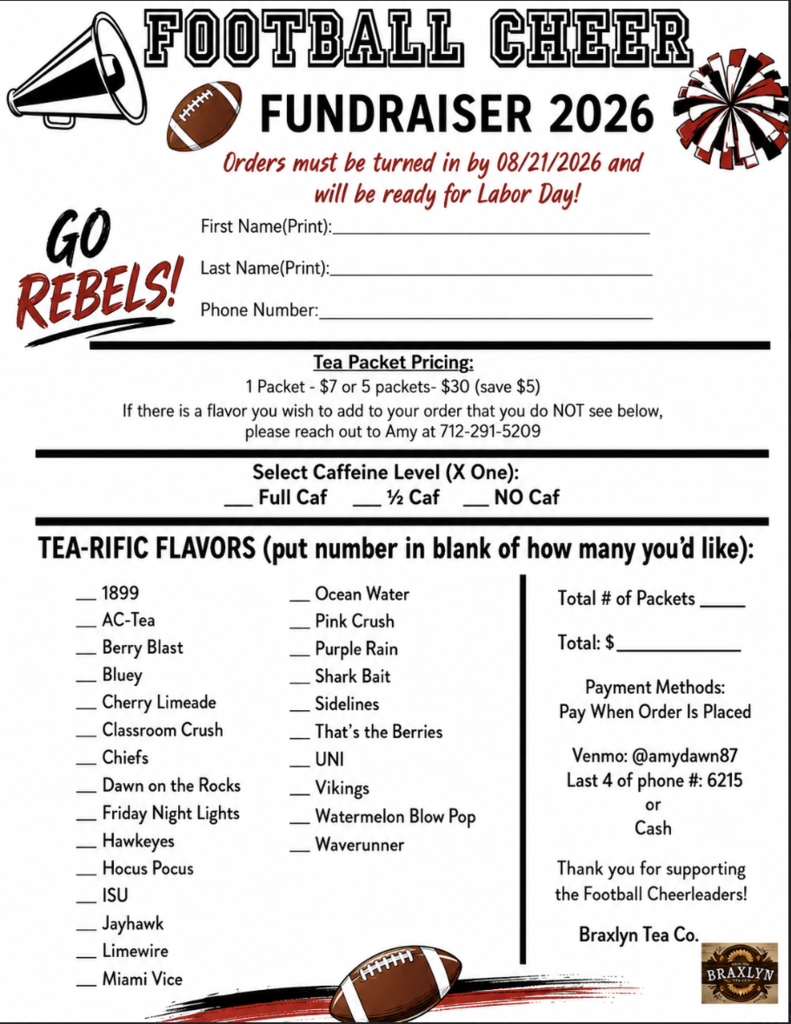 Football Cheer Fundraiser