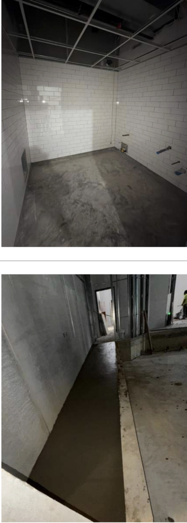 Restrooms and ramp in Auditoium