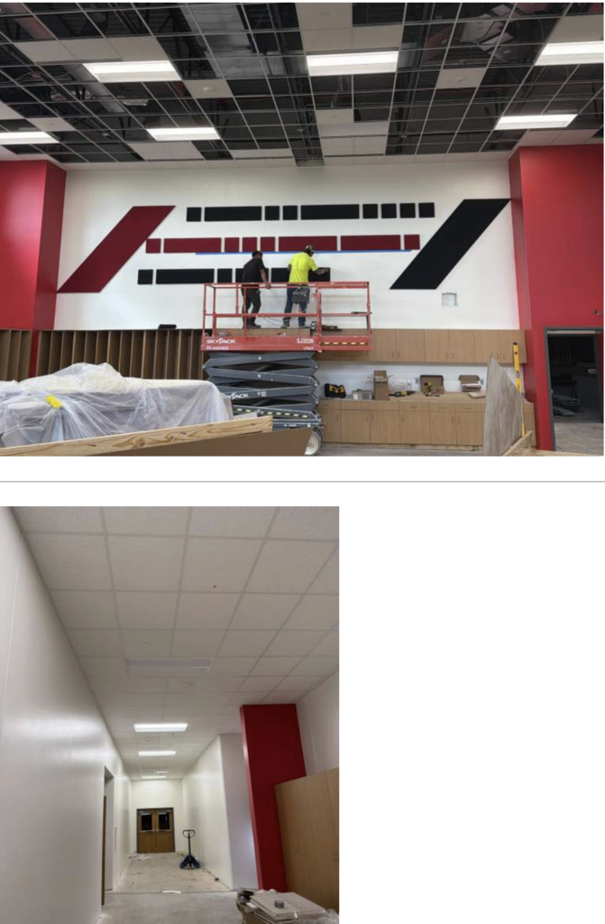 Band Room and Fine Arts Hallway