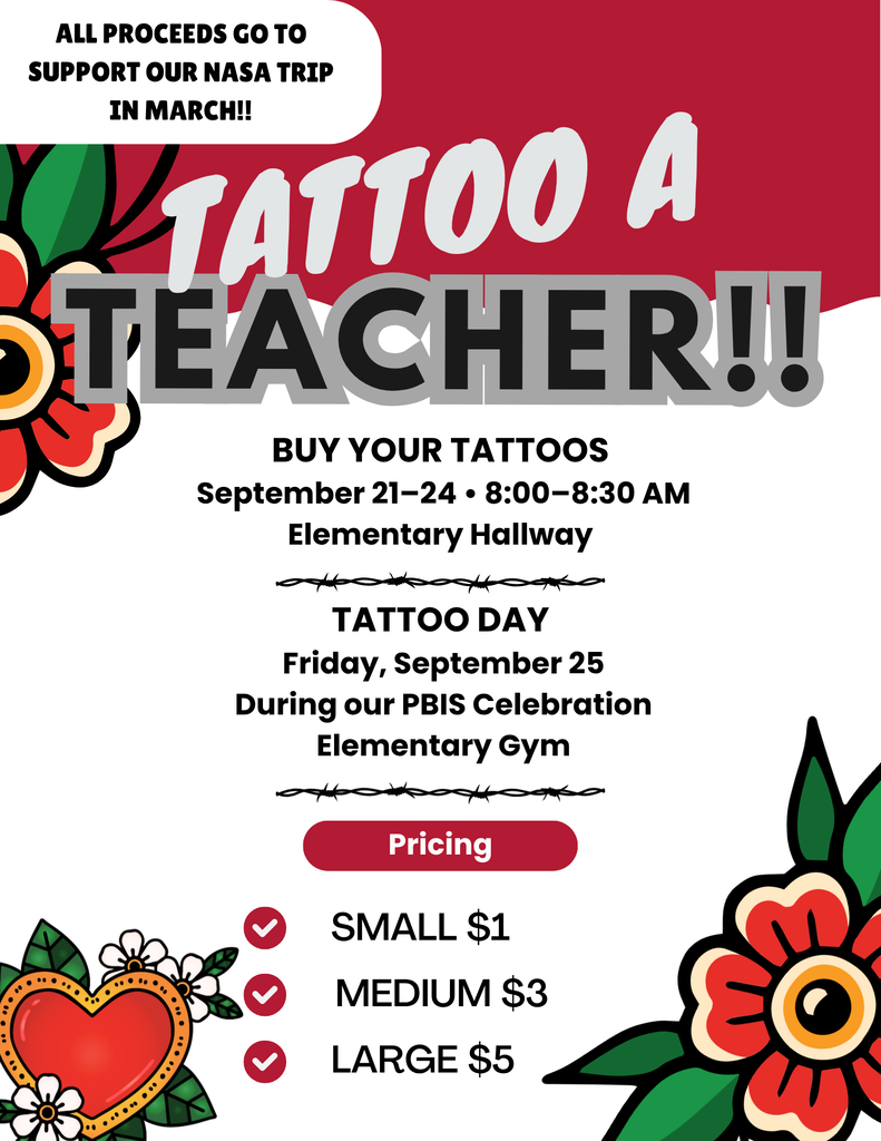 tattoo a teacher flyer information fundraiser
