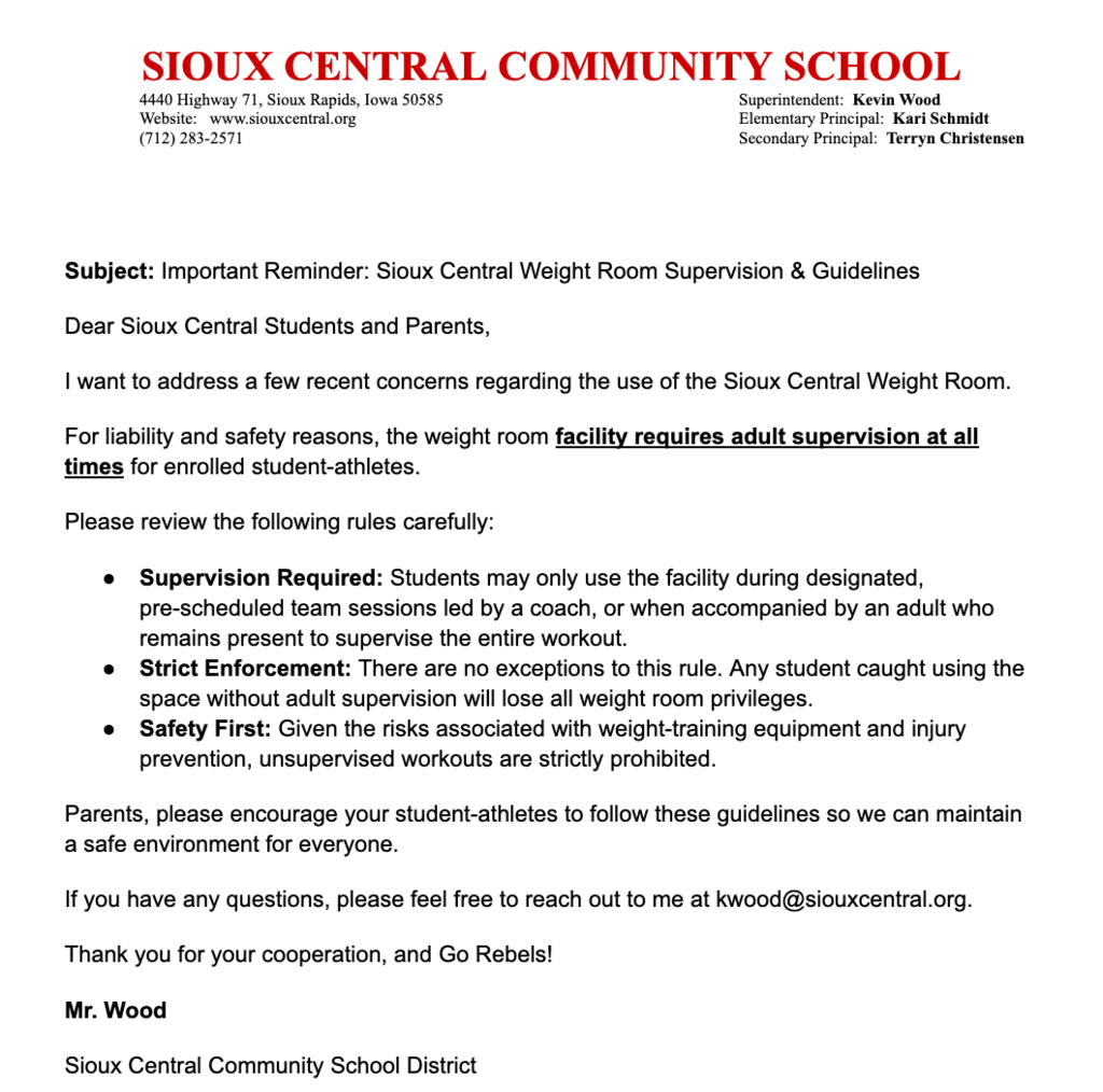 Attention Notice