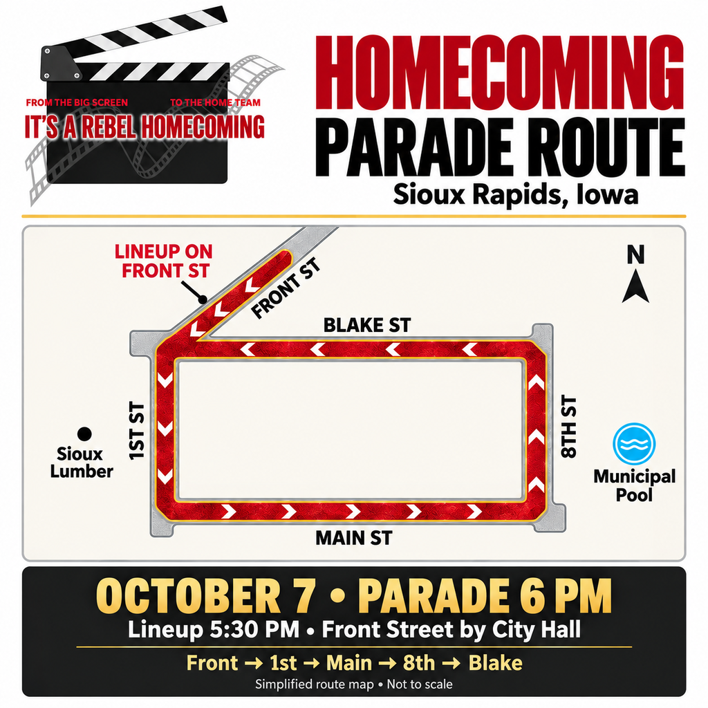 homecoming parade route information
