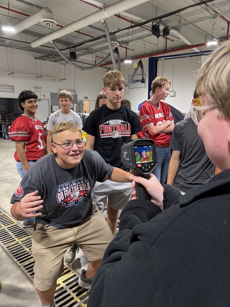 Students learning about automotive