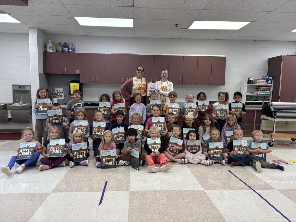 The kindergarten class with their own books!