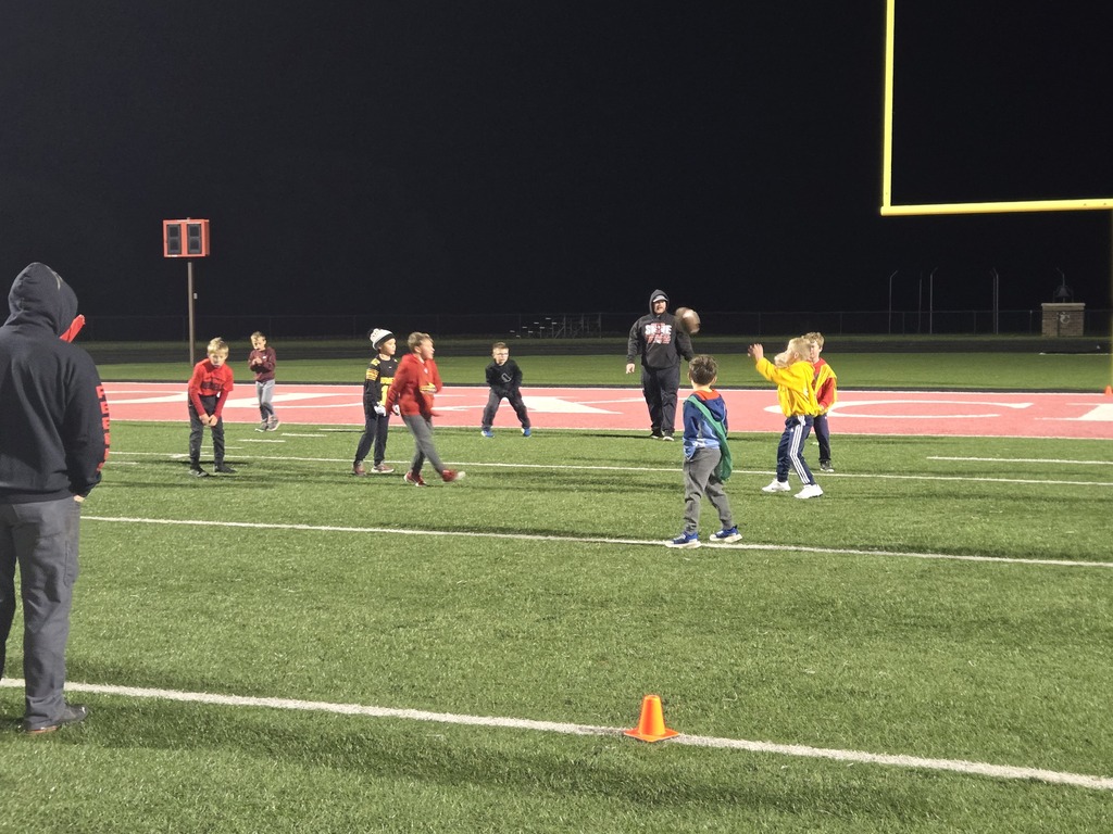 kids playing football