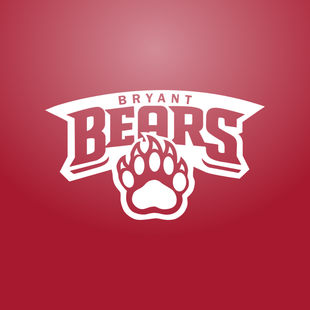 Red background with the words Bryant Bears