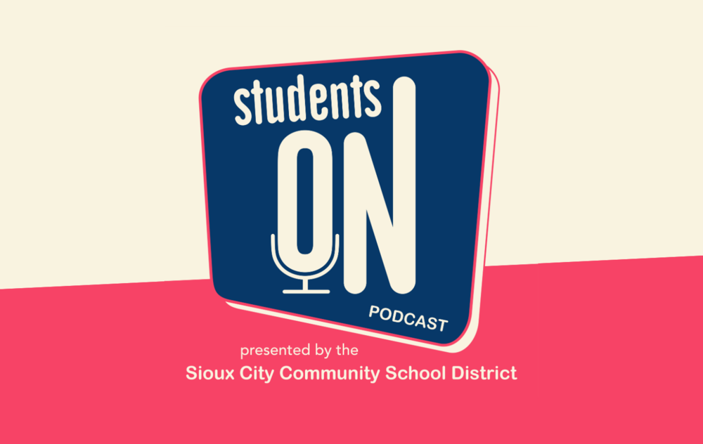 students on podcast presented by the Sioux City Community School District
