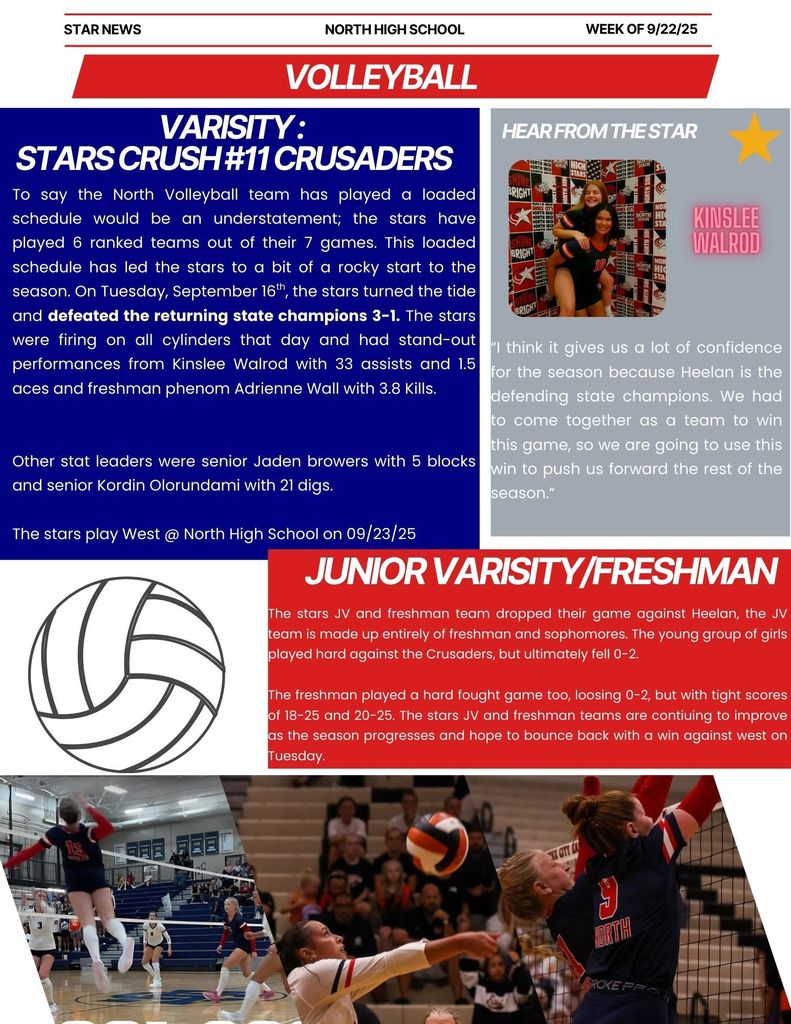Girls Volleyball Update