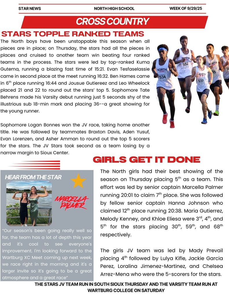Cross Country Update