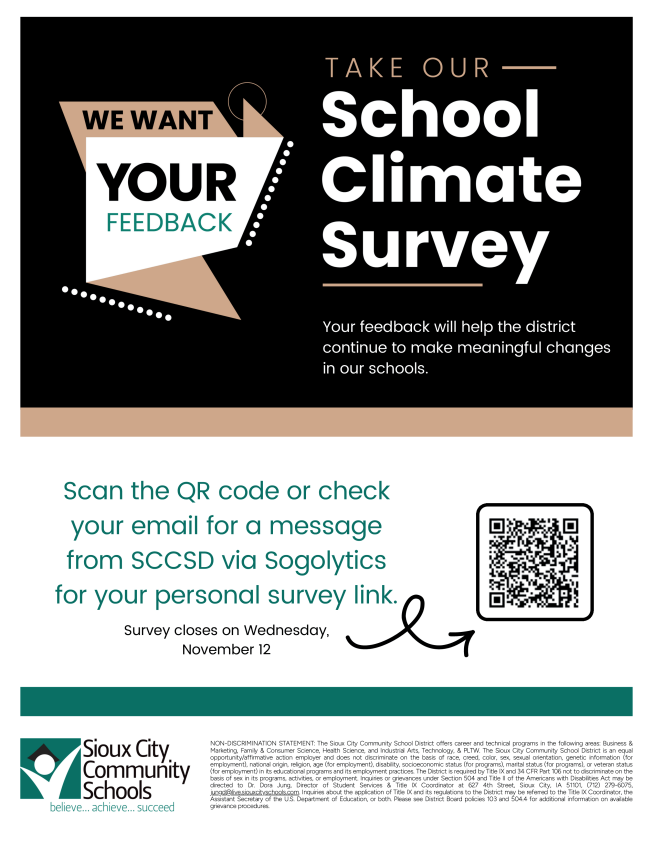 Take Our School Climate Survey! 
