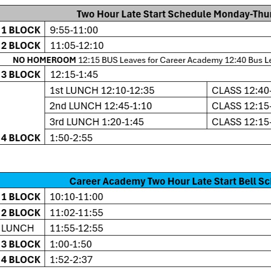 Bell Schedule 