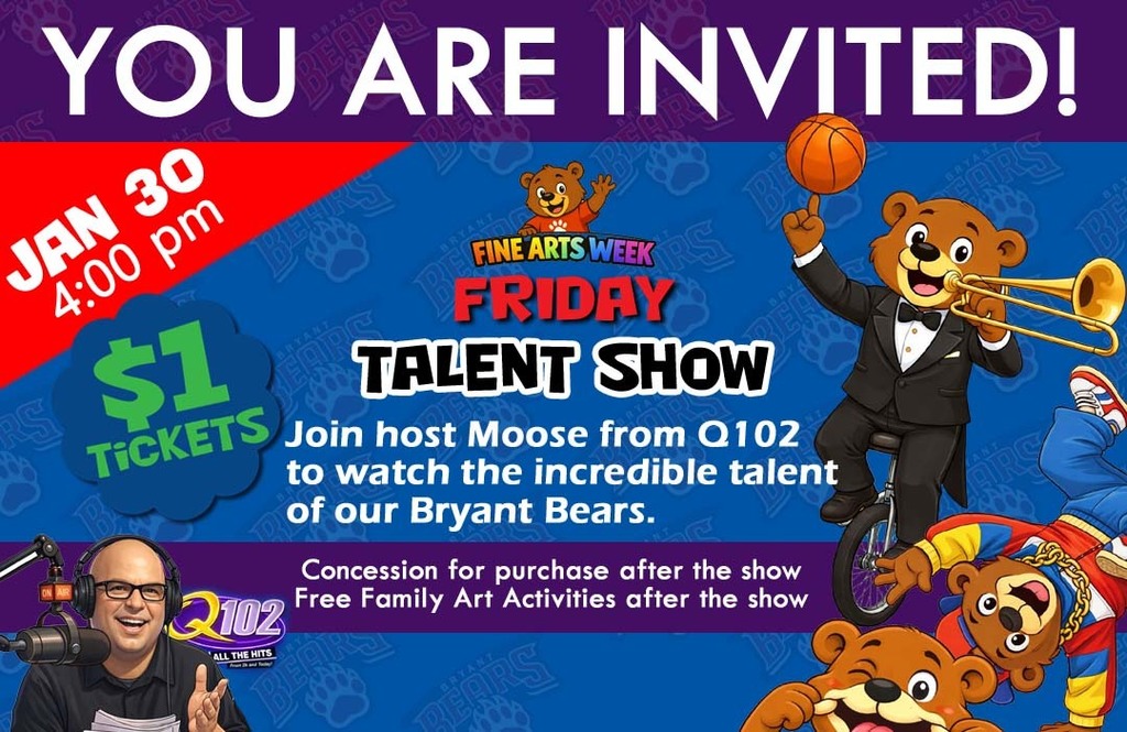 You Are invited Jan 30 4:00pm talent show