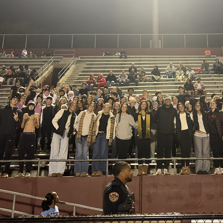 student section at the football game
