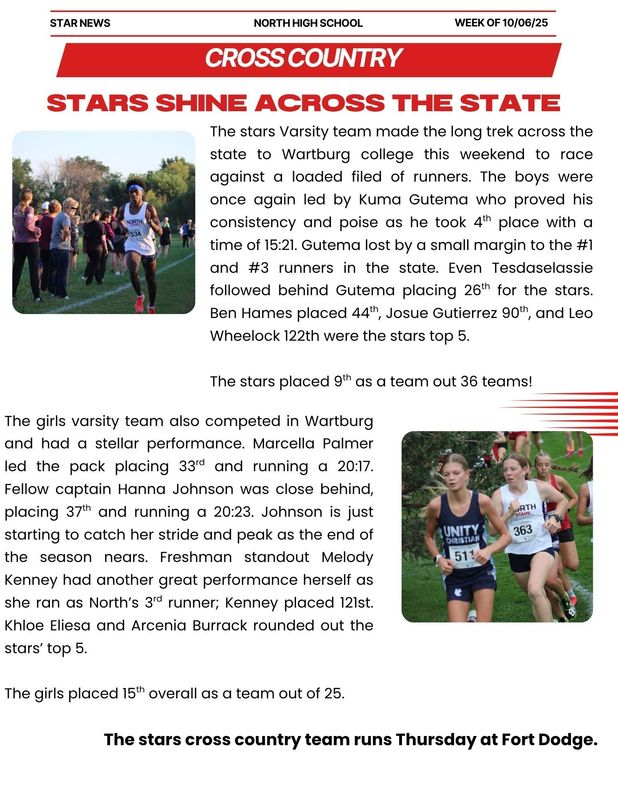 Cross Country Update