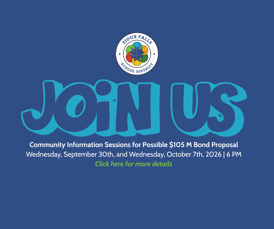 Join us for one of two Community Information Sessions Graphic