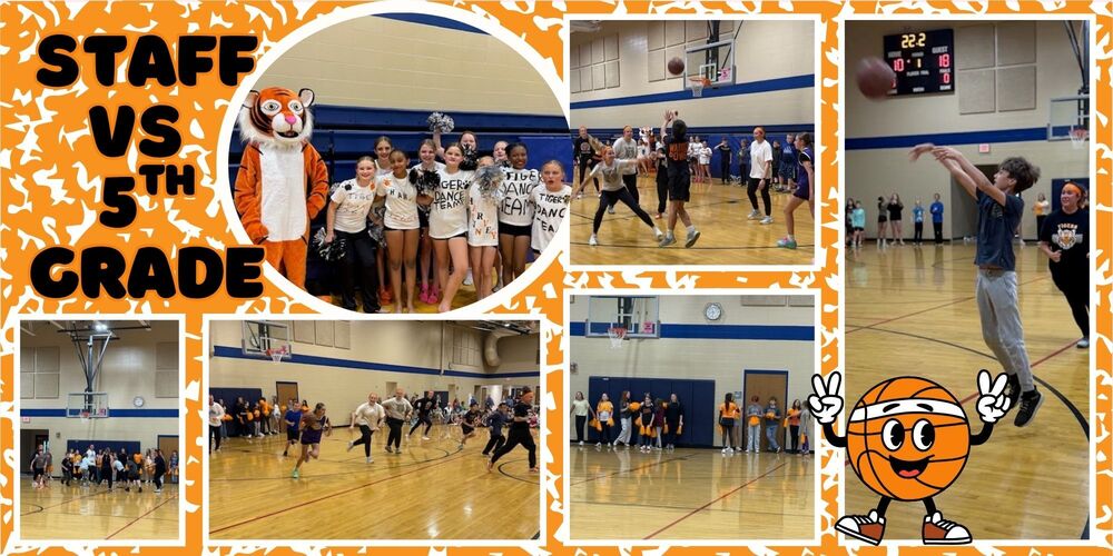 Staff vs 5th Grade Basketball Game