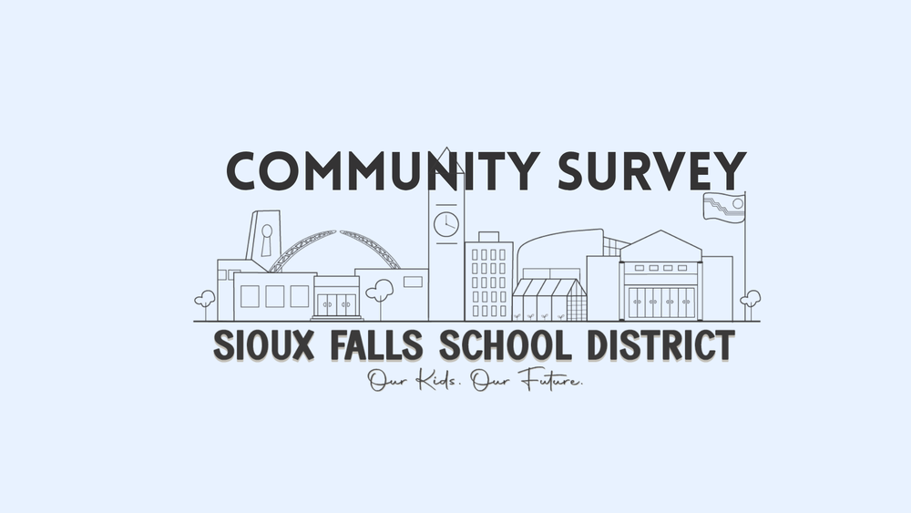 Skyline of Sioux Falls titled Community Survey