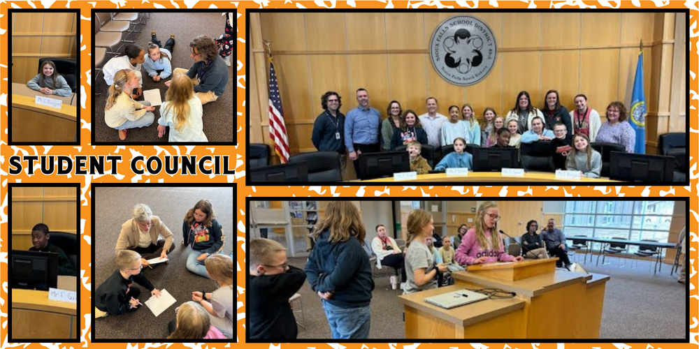 Student Council visits our Superintendent, Dr. Nold