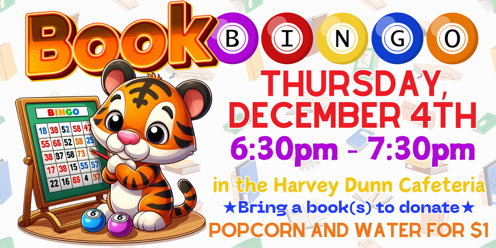 Book Bingo! Don't forget to check out our LOST AND FOUND!