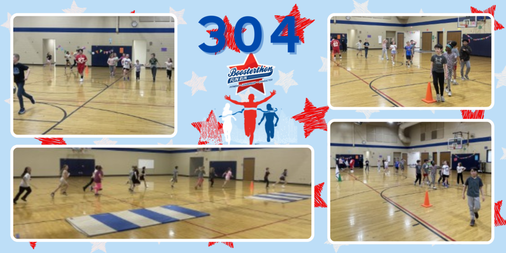 Room 304 ran, with spirit and play, For the FUN RUN Fundraiser, they made our day! Thank you for donating to our school!