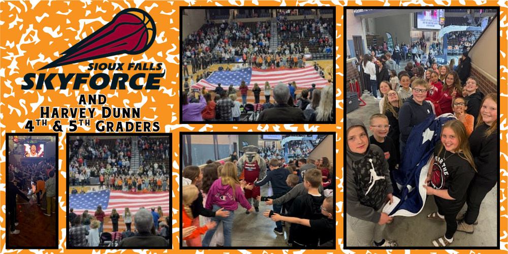 Sioux Falls Skyforce and Harvey Dunn 4th and 5th Graders !