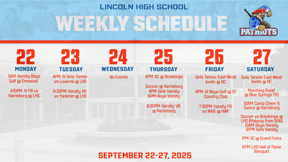 Activities Calendar