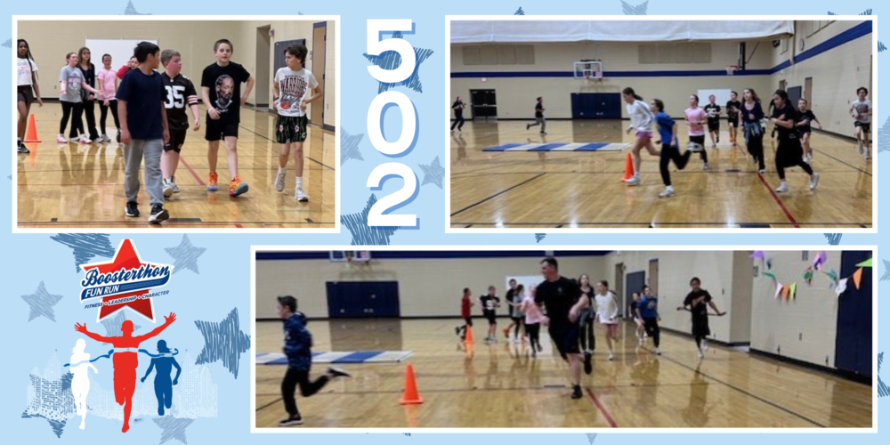 Room 502 is on the run, Racing for Harvey Dunn, it’s all in fun! Thank You for your donation to our school!