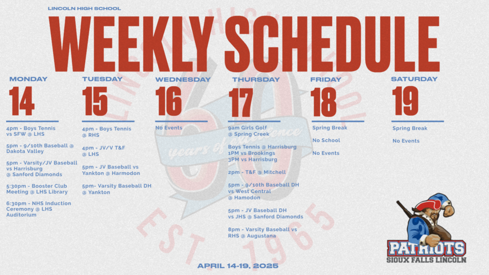 Activities Calendar