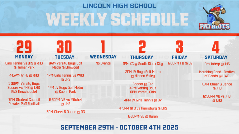 Activities Calendar