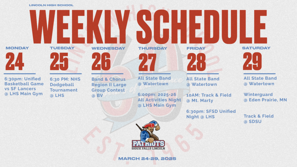 Activities Calendar