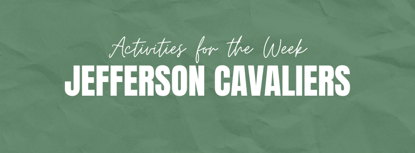 Activities for the week header image