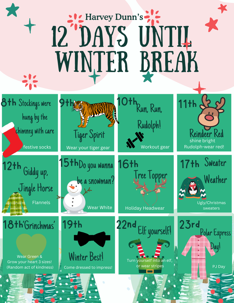 12 Days of Dress Up until Winter Break