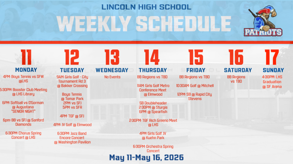 LHS Activities Calendar